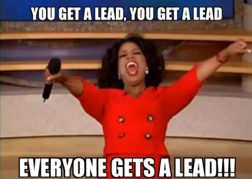 Everyone gets a lead